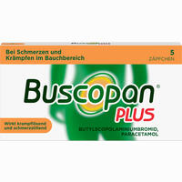 Buscopan Plus Zäpfchen 5 Stück - ab 6,23 €