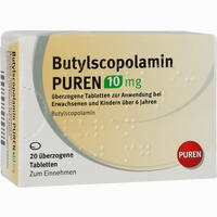 Butylscopolamin Puren 10 Mg überzogene Tabletten 20 Stück - ab 3,92 €