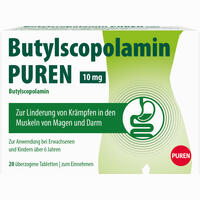 Butylscopolamin Puren 10 Mg überzogene Tabletten 20 Stück - ab 4,27 €