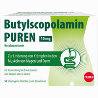 Butylscopolamin Puren 10 Mg überzogene Tabletten 20 Stück - ab 4,27 €