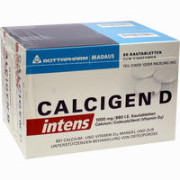 Calcigen D Intens 1000 Mg/880 I.e.kautabletten  20 Stück - ab 0,00 €