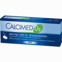 Calcimed D3 600mg/400 I.e. Brausetabletten 40 Stück