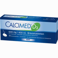 Calcimed D3 600mg/400 I.e. Brausetabletten 40 Stück - ab 6,00 €