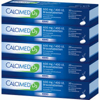 Calcimed D3 600mg/400 I.e. Brausetabletten 40 Stück - ab 6,08 €