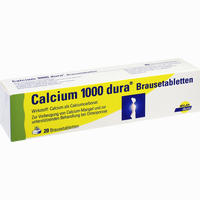 Calcium 1000 Dura Brausetabletten  20 Stück - ab 6,24 €