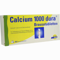 Calcium 1000 Dura Brausetabletten  20 Stück - ab 5,63 €