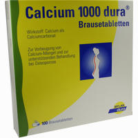 Calcium 1000 Dura Brausetabletten  20 Stück - ab 5,88 €