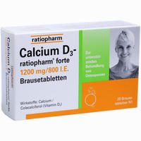 Calcium D3- Ratiopharm Forte Brausetabletten 20 Stück