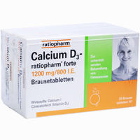 Calcium D3- Ratiopharm Forte Brausetabletten 40 Stück - ab 7,16 €