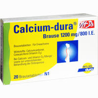 Calcium- Dura Vit D3 1200mg/800 I.e. Brausetabletten  20 Stück - ab 8,47 €