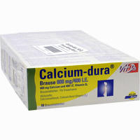 Calcium- Dura Vit D3 600mg/400 I.e. Brausetabletten 20 Stück - ab 5,72 €