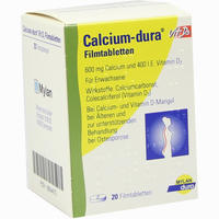 Calcium- Dura Vit D3 Filmtabletten  20 Stück - ab 4,64 €