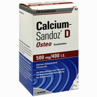 Calcium- Sandoz D Osteo Kautabletten 50 Stück - ab 0,00 €