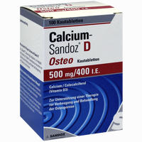 Calcium- Sandoz D Osteo Kautabletten 50 Stück - ab 0,00 €