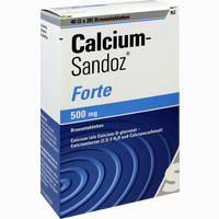 Calcium Sandoz Forte 500mg Brausetabletten  20 Stück - ab 3,74 €