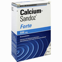 Calcium Sandoz Forte 500mg Brausetabletten  20 Stück - ab 3,77 €