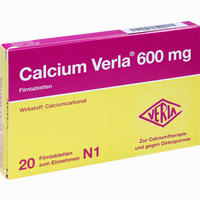 Calcium Verla 600mg Filmtabletten 100 Stück - ab 3,61 €