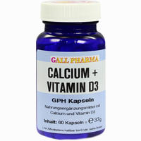 Calcium + Vitamin D3 Gph Kapseln  60 Stück - ab 7,49 €