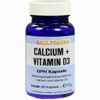 Calcium + Vitamin D3 Gph Kapseln  60 Stück - ab 8,46 €