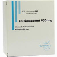 Calciumacetat 950mg Filmtabletten 100 Stück - ab 9,43 €