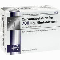 Calciumacetat- Nefro 700mg Filmtabletten 100 Stück - ab 7,17 €