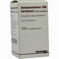 Calciumcarbonat 500 Sertürner Kautabletten  100 Stück 