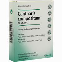 Cantharis Comp Vet Ampullen 5 Stück - ab 12,85 €