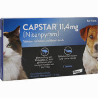 Capstar 11. 4 Mg für Katzen und Kleine Hunde 1 Stück