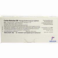 Carbo Betulae D8 Ampullen 8 x 1 ml