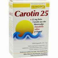 Carotin 25 Feingold 100 Stück - ab 5,95 €