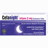 Cefanight Intens 2 Mg Schmelz- Tabs 20 Stück - ab 7,58 €