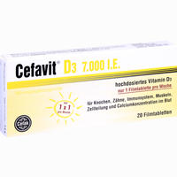 Cefavit D3 7.000 I.e. Filmtabletten 20 Stück - ab 8,78 €