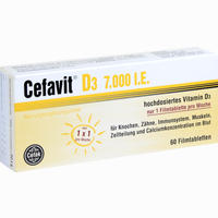 Cefavit D3 7.000 I.e. Filmtabletten 20 Stück - ab 8,78 €