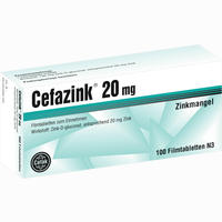 Cefazink 20mg Filmtabletten 100 Stück - ab 10,47 €