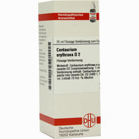 Centaurium Erythraea D2 Dilution 20 ml