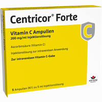 Centricor Forte Vitamin C Durchstechflasche 200mg/Ml Injektionslösung 50ml 5 x 5 ml - ab 4,90 €