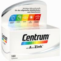 Centrum A Bis Zink Tabletten 30 Stück - ab 9,48 €