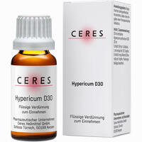 Ceres Hypericum D30 Dilution 20 ml