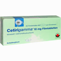 Cetirigamma 10mg Filmtabletten  20 Stück 