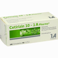 Cetirizin 10 - 1 A Pharma Filmtabletten 100 Stück - ab 1,03 €