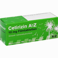 Cetirizin Abz 10mg Filmtabletten  50 Stück - ab 1,06 €