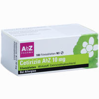 Cetirizin Abz 10mg Filmtabletten  50 Stück - ab 1,06 €