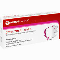 Cetirizin Al Direkt Lutschtabletten 7 Stück - ab 1,99 €