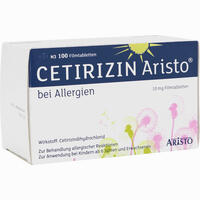 Cetirizin Aristo bei Allergien 10mg Filmtabletten  50 Stück - ab 0,45 €