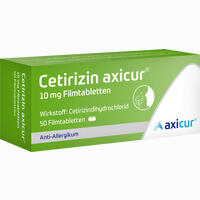 Cetirizin Axicur 10 Mg Filmtabletten axicorp Pharma GmbH 7 Stück - ab 0,90 &euro;