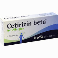 Cetirizin Beta Filmtabletten 7 Stück - ab 0,62 €