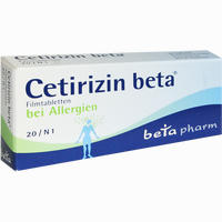 Cetirizin Beta Filmtabletten 7 Stück - ab 1,14 €