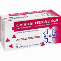 Cetirizin Hexal Saft bei Allergien  75 ml - ab 1,44 €