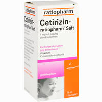 Cetirizin- Ratiopharm Saft  75 ml - ab 1,79 €