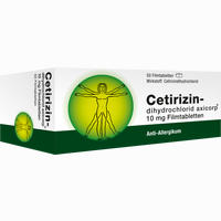 Cetirizindihydrochlorid Axicorp 10mg Filmtabletten AXICORP PHARMA 50 Stück